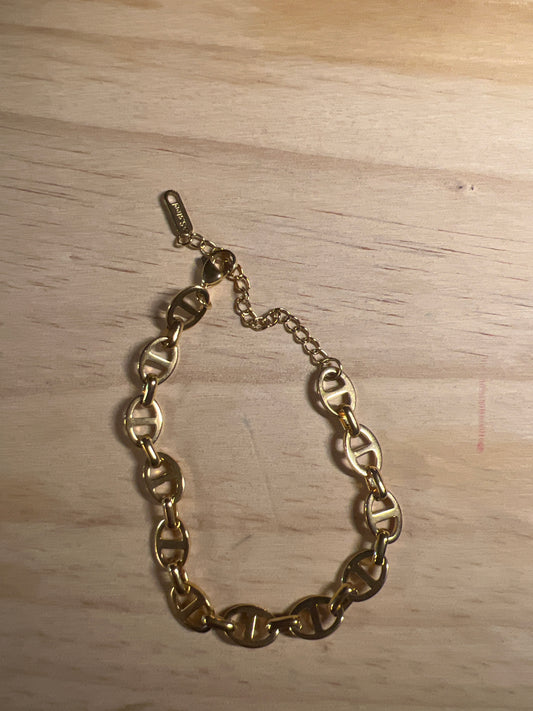 Pulsera ovalada doble
