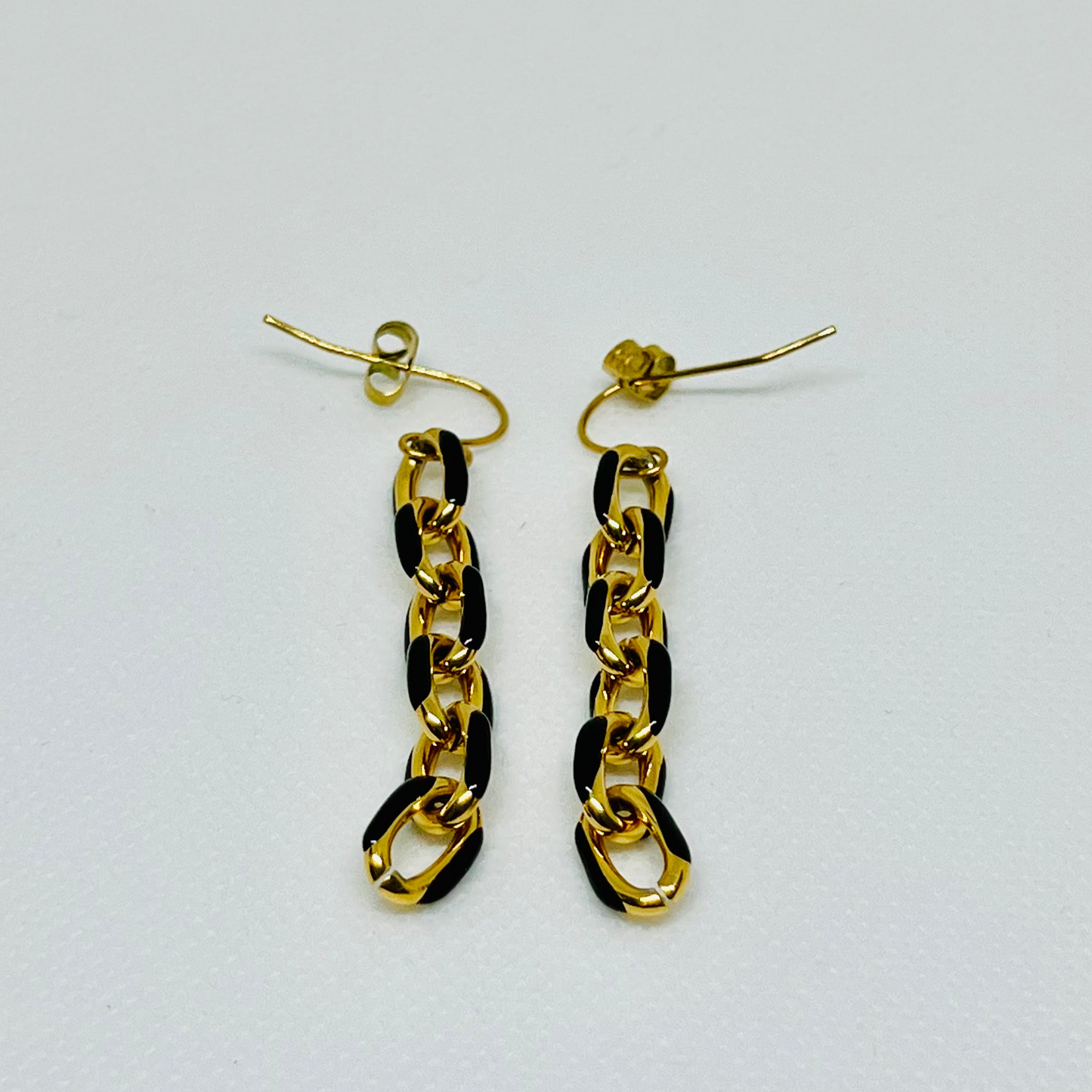 PENDIENTES CADENA BAÑADO EN ORO