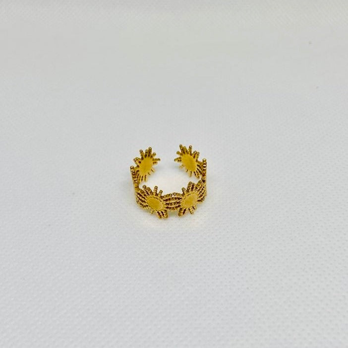 ANILLO SOLES BAÑADO EN ORO