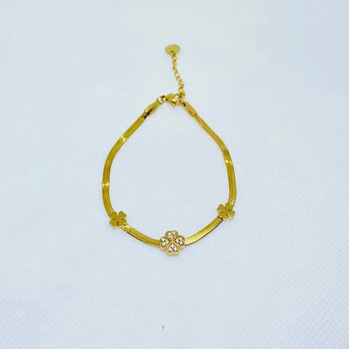 PULSERA LISSE BAÑADA EN ORO