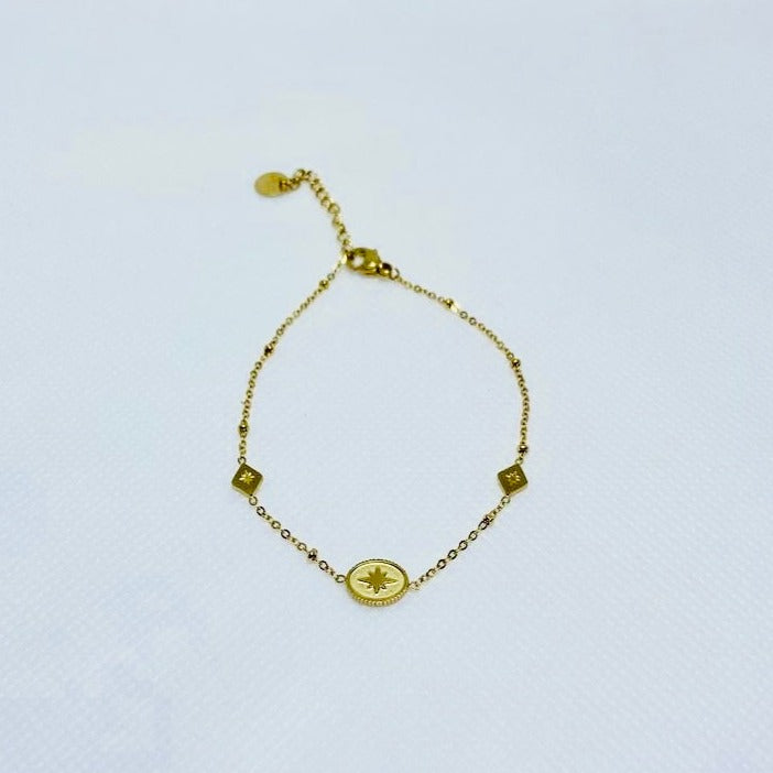 PULSERA AURORA BAÑADA EN ORO