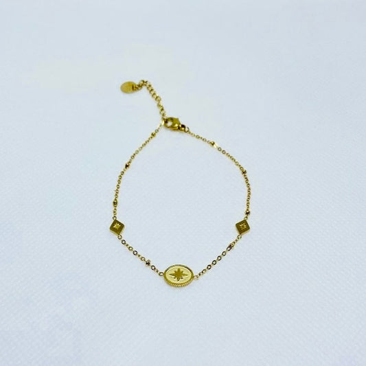 PULSERA AURORA BAÑADA EN ORO