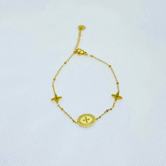 PULSERA VALENTINA BAÑADO EN ORO