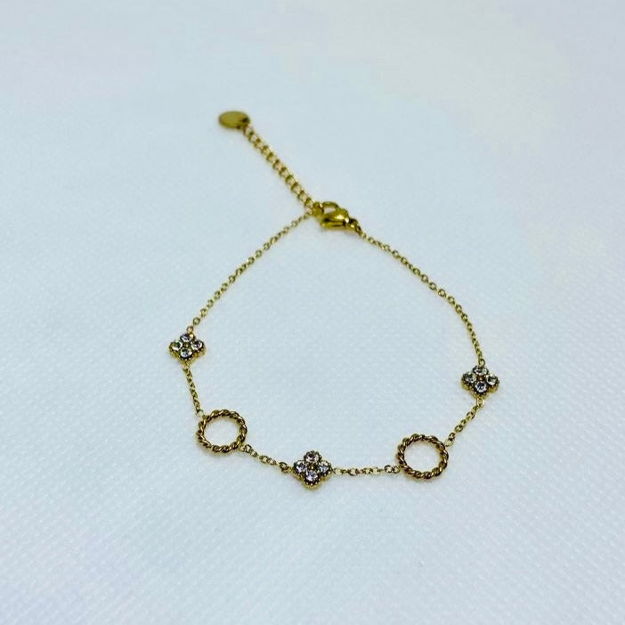 PULSERA IRIA BAÑADO EN ORO