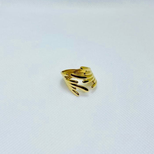 ANILLO WINGS BAÑADO EN ORO