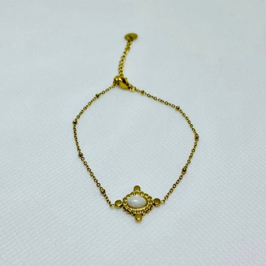 PULSERA JADE BAÑADA EN ORO