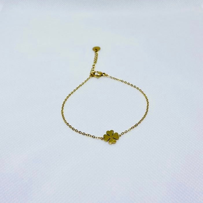 PULSERA CLOVER BAÑADA EN ORO