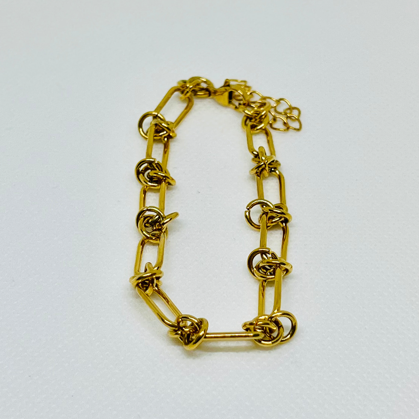 PULSERA CADENA BAÑADO EN ORO